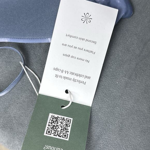 Pepper Racerback Lift Up Bra Marble Sky Blue Size 32AA Underwire New NWT Front - Picture 6 of 9